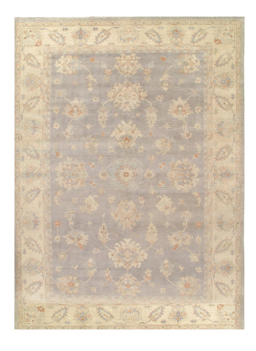 Gray Color Fine Hand knotted Oushak Rug 10'X 14'